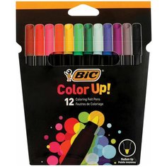 Фломастеры BIC "Intensity", 12 цветов, вентилируемый колпачок, европодвес, 978004