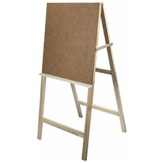 Мольберт напольный "Хлопушка", планшет 60x58 см, в собранном виде 58x120x5 см, BRAUBERG ART DEBUT, 192336