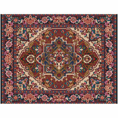 Алмазная мозаика ТРИ совы "Орнамент", 40*50см, холст на деревянном подрамнике, картонная коробка с пластиковой ручкой