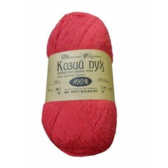 Оренбургские Пуховницы Пряжа из 100% козьего пуха, цвет: красный, 150 г, 555 м