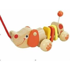 Развивающие игрушки из дерева Viga Toys Каталка из дерева на веревочке Собачка Vigatoys