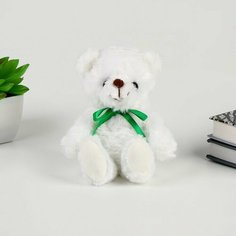 Мягкая игрушка Медведь, с зелeным бантиком Китай