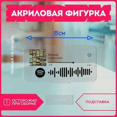 Акриловая фигурка для дома скриптонит репер реп исполнитель спотифай spotify v6 Krasnikova