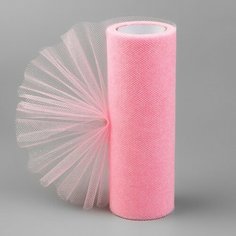 Фатин с глиттером, 15 см, 11 ± 1 г/кв. м, 9 ± 0,5 м, цвет розовый №10 NO Name