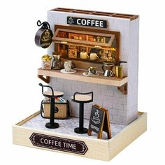 Румбокс, интерьерный конструктор, сборная модель "Кофейня" DIY