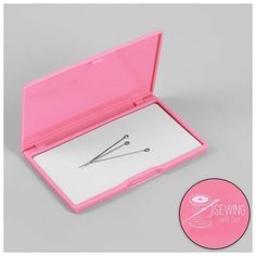 Игольница магнитная, 11 x 6,5 см, цвет ярко-розовый./В упаковке шт: 1 Noname