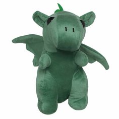 (W)Игрушка, 22 см, мягкая, полиэстер, зеленая, Дракон с крыльями, Dragon toy Kuchenland