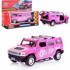 Машинка Hummer H2 12 см розовая Технопарк