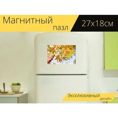 Магнитный пазл "Япония, пейзаж, природные" на холодильник 27 x 18 см. Lots Prints