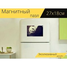 Магнитный пазл "Медведь панда, животное, азия" на холодильник 27 x 18 см. Lots Prints