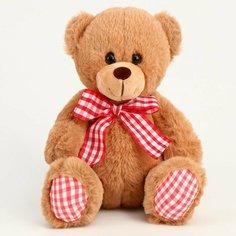 Мягкая игрушка "Медведь с бантиком", 20 см, цвет микс
