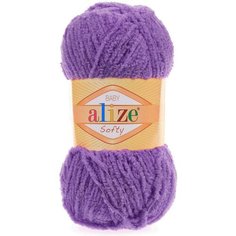 Пряжа Alize Softy фиолетовый (44), 100%микрополиэстер, 115м, 50г, 3шт