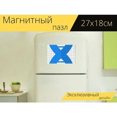 Магнитный пазл "Днк, спираль, эволюция" на холодильник 27 x 18 см. Lots Prints