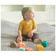 Крошка Я Набор игрушек для ванны «Кубики», 10 шт, силиконовые