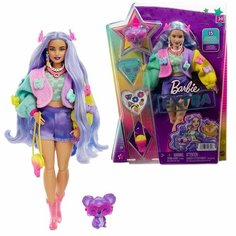 Кукла Барби Extra лавандовые волосы с коалой Mattel