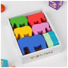 Логический набор «Строим. Слоны» 12 деталей Томик