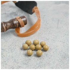 Набор шариков для рогатки d=10мм (100шт) из глины, микс Noname