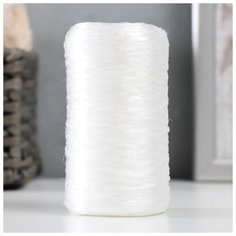 Пряжа для ручного вязания 100% полипропилен 200м/50гр. (17-прозрачный белый) Noname