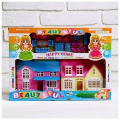 Пластиковый домик для кукол «Создай уют» с аксессуарами КНР