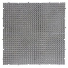 Пластина-основание для конструктора «Пазл», набор 4 штуки, 13 × 13 см штука, цвет серый Noname