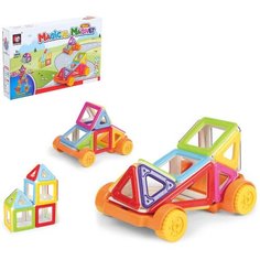 Конструктор магнитный «Мини-магический магнит: машинка спорт», 38 деталей Xinbida