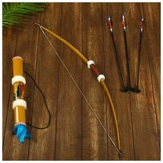 Сувенирный набор "Лук и 3 стрелы" 75х12х5 см Noname