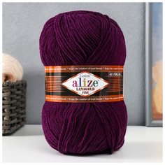 Пряжа "Lanagold fine" 49% шерсть, 51% акрил 390м/100гр (111), 1шт Alize