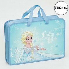 Папка с ручками А4, 33х24х8 см, пластик, Холодное сердце Disney