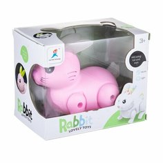 Робот кролик со светом и звуком розовый Нет бренда