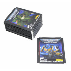 50 пакетиков наклеек Panini Warhammer 40,000: Warriors of the Emperor (250 наклеек)