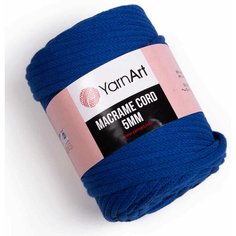 Пряжа YarnArt Macrame cord 5mm василёк (772), 60%хлопок/40%полиэстер/вискоза, 85м, 500г, 3шт