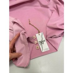 Ткань Плательно-костюмный хлопковый однотонный бархат, 1 м. Noname