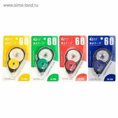 Корректор-лента "Супер - длина" 60 м х 5 мм, корпус микс Россия