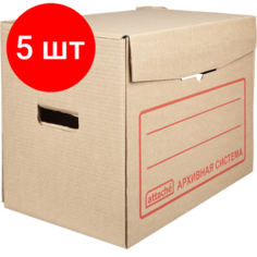 Комплект 5 штук, Короб архивный ATTACHE,400x335x266