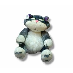 Мягкая игрушка кот Люцифер из м/ф 55 см серый китай