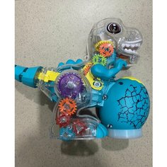 Интерактивная игрушка динозаврик с шестеренками свет/звук Family Joys