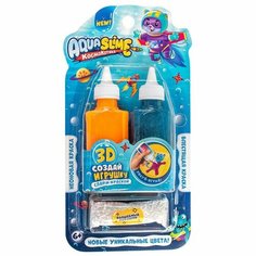 Aqua Slime, малый набор: набор для изготовления фигурок из цветного геля, голубой-оранжевый ВОЛШЕБНЫЙ МИР