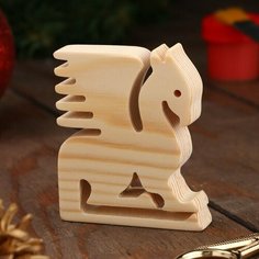 Заготовка для творчества "Дракон сидящий на хвосте", 6 х 7,3 х 1,6 см, 2 штуки Noname