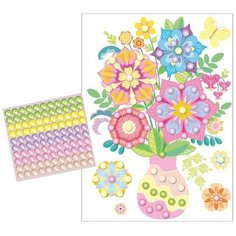 Десятое Королевство Набор для творчества. Аппликация бусинами «Жемчужинка» «Букет. Летний полдень»