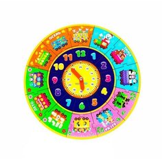 WoodLand Toys Обучающая игра «Часы-пазл. Путешествие во времени»