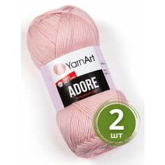Пряжа YarnArt Adore (Адоре) - 2 мотка 364 пудра, 100% акрил антипиллинг, 100 г 280 м