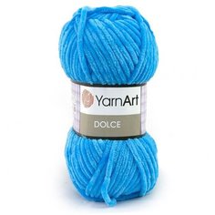 Пряжа Yarnart Dolce бирюзовый (758), 100%микрополиэстер, 120м, 100г, 1шт