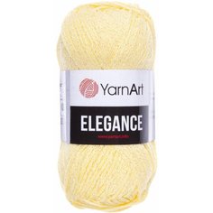 Пряжа YarnArt Elegance желтый (116), 88%хлопок/12%металлик, 130м, 50г, 1шт
