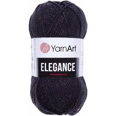 Пряжа YarnArt Elegance черный (104), 88%хлопок/12%металлик, 130м, 50г, 1шт