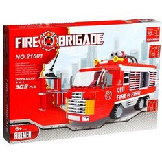 Конструктор KEYIXING Пожарная бригада 21601, 309 дет. Ausini