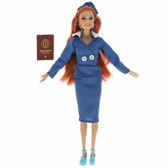Кукла Карапуз София стюардесса руки и ноги сгибаются 29 см 66001J-S1-S-BB