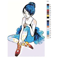 Картина по номерам Q10 "Звездная балерина" 70x110 Brushes Paints