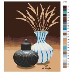 Картина по номерам W-696 "Репродукция картины - Натюрморт. xудожник Артур Сарон Сарнофф" 80x100 Brushes Paints