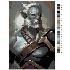 Картина по номерам U-76 "Игра Dota. Фантом Лансер", 80x120 см Brushes Paints
