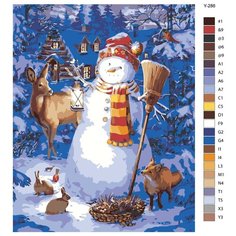 Картина по номерам Y-286 "Зимняя сказка. Новый год" 80x100 Brushes Paints